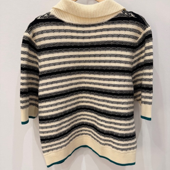 Anthropologie Maeve Kinsley Collared Striped Cardigan - Picture 4 of 4